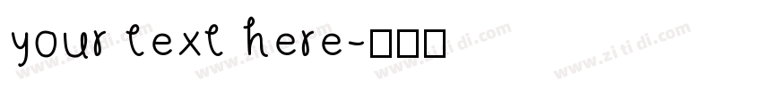 your text here字体转换